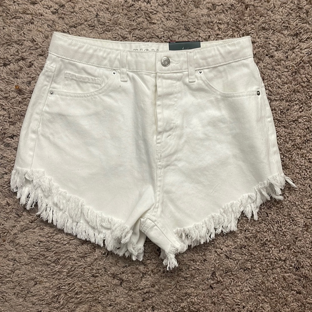 Wild Fable White Denim Shorts (Size 4)